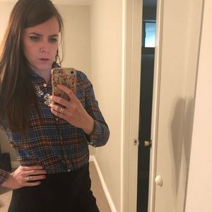 JCrew Plaid Blouse